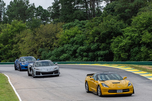 Corvette Corral Parade at VIR