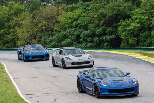 Corvette Corral Parade at VIR
