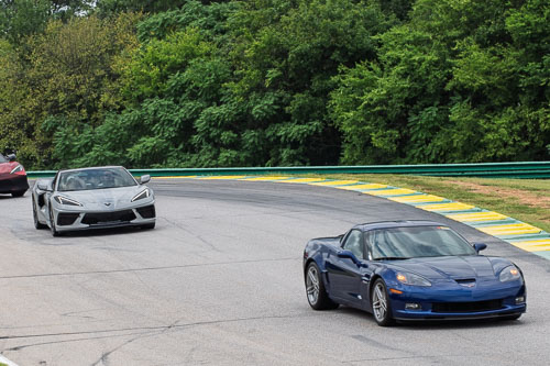 Corvette Corral Parade at VIR