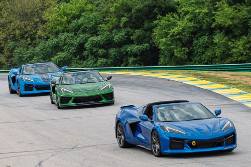 Corvette Corral Parade at VIR