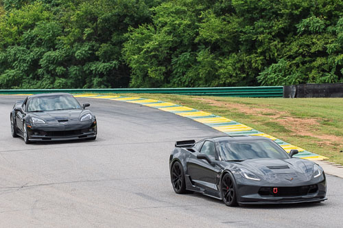 Corvette Corral Parade at VIR