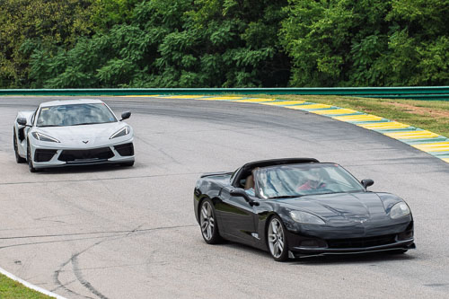 Corvette Corral Parade at VIR