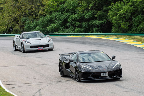 Corvette Corral Parade at VIR