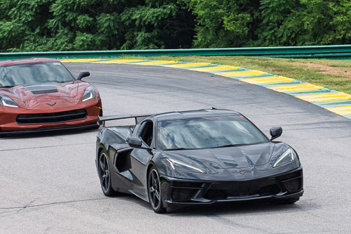 Corvette Corral Parade at VIR
