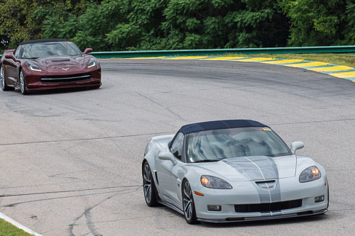 Corvette Corral Parade at VIR