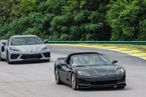 Corvette Corral Parade at VIR