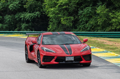Corvette Corral Parade at VIR